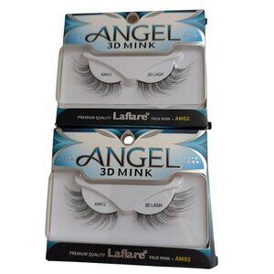 Laflare Angel 3D Mink Lashes AM02 Faux Mink Eyelashes New Lot of 2